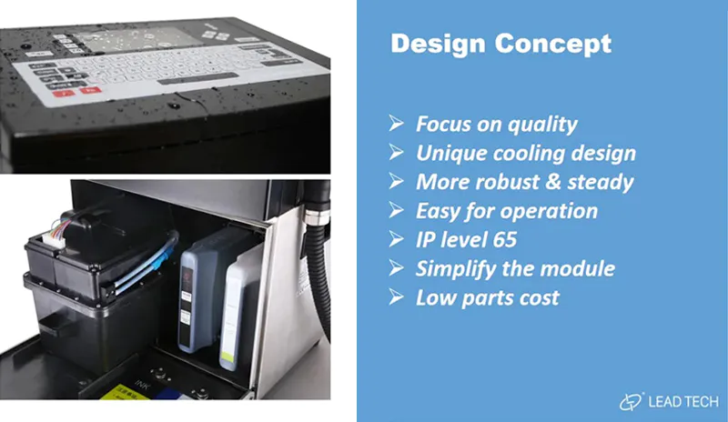 LEAD TECH bulk printers comparison factory for beverage industry printing