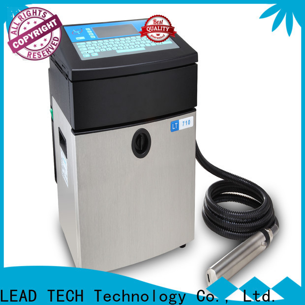 Leadtech Coding pet bottle date printing machine company for auto parts printing
