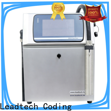 Leadtech Coding bulk pet bottle batch coding machine company for daily chemical industry printing