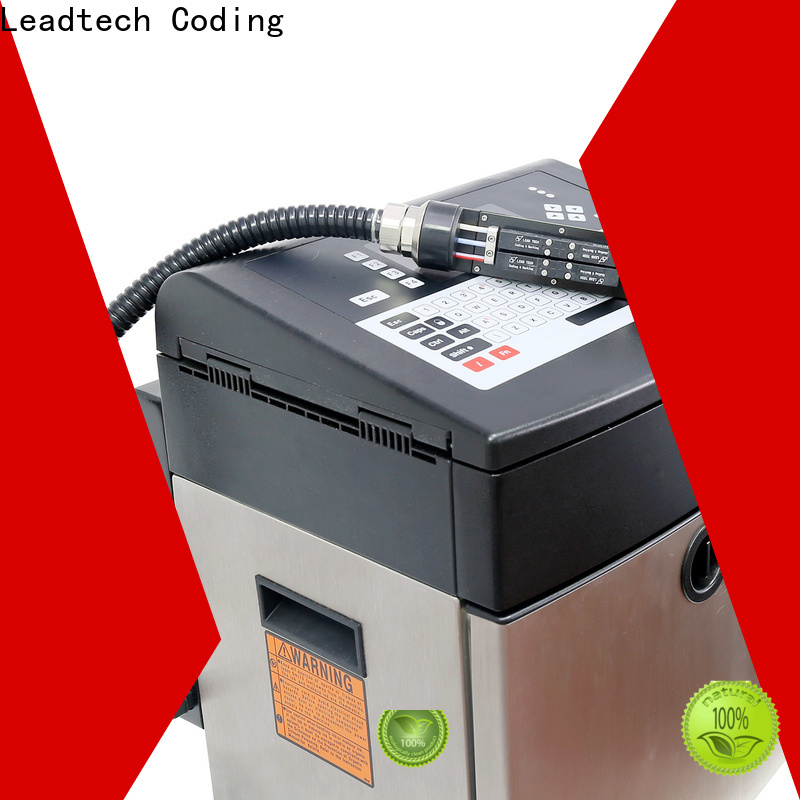 Leadtech Coding date printing machine on plastic bag professtional for pipe printing