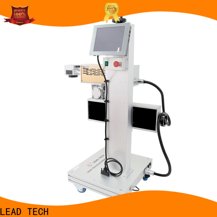 LEAD TECH Top fiber laser marker price fast-speed for tobacco industry printing