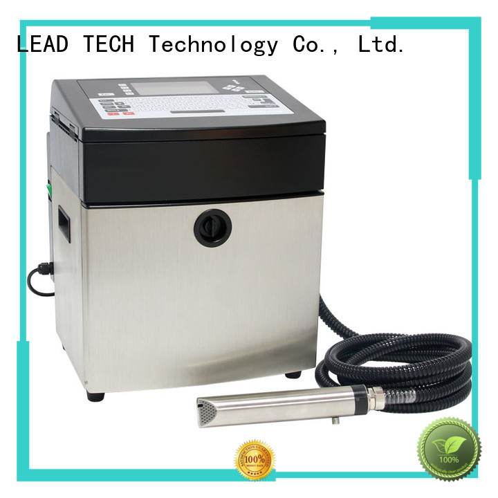 LEAD TECH inkjet batch coding machine good heat dissipation reasonable price