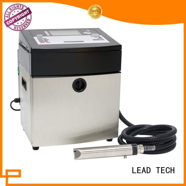 LEAD TECH dust-proof inkjet batch coding machine good heat dissipation at discount