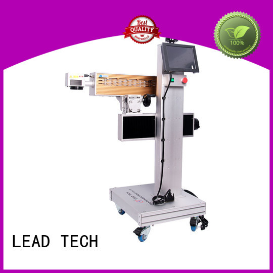 LEAD TECH aluminum structure laser marking printer for sale